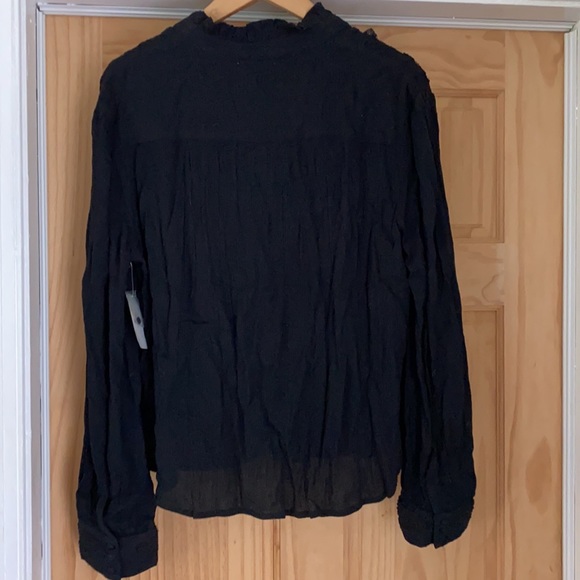 Kensie Jeans Black Shirt size L, Lovely Details - Picture 7 of 8